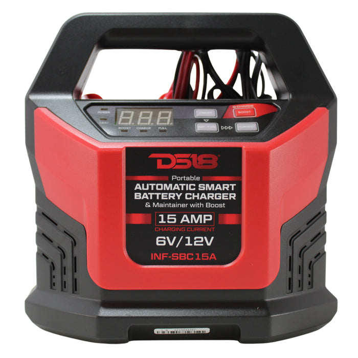 DS18 15A Automatic Smart Lithium AGM Battery Charger & Maintainer INF-SBC15A