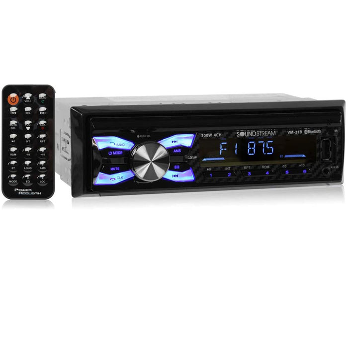 Soundstream 300 Watt Single DIN Digital Media Player w/ USB Playback & Bluetooth