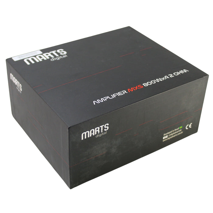 Marts Digital 4 Ch Amplifier Full Range Class D Compact 800W 2 ohm MXS-800x4-2