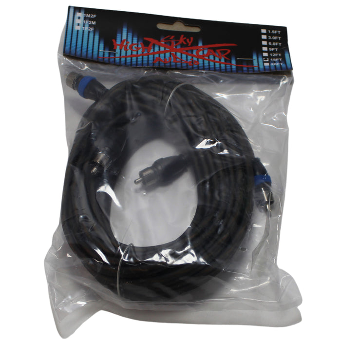 Sky High Car Audio 1/0 GA CCA Amplifier Wiring Kit Blue Power Black Ground