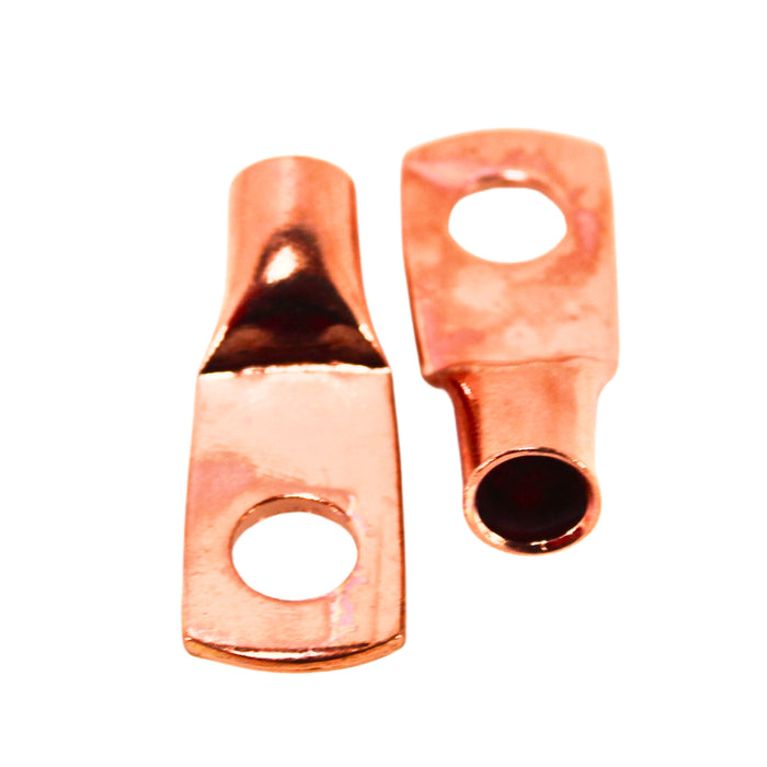 Installation Solution 1/4" Copper Ring Terminal Lugs w/ heat shrink 4 GA
