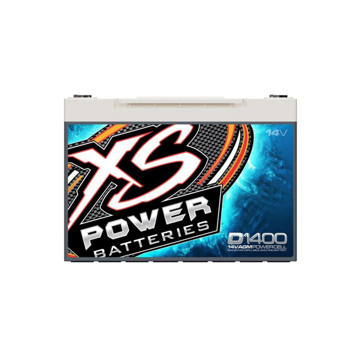 XS Power 14V AGM 2400 Max Amps 56 Ah Car Audio Battery D1400