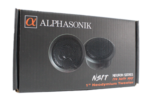 Alphasonik Car Audio 1? Neodymium Tweeter 120 Watts 4 Ohm Silk Cone NS1T