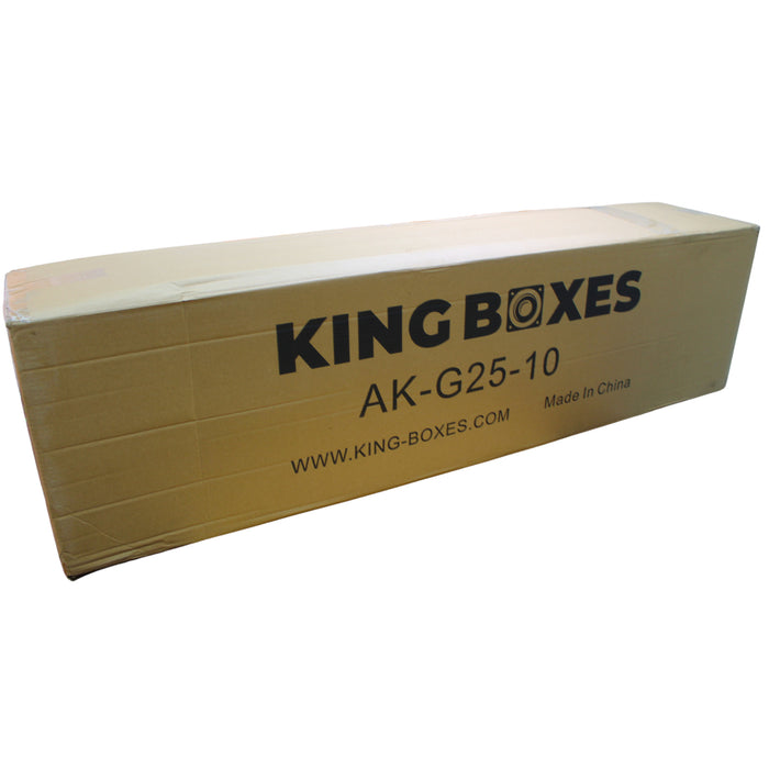 King Boxes 10" Dual Sprayed Sealed Box 14-18 Silverado/Sierra Crew Cab AK-G25-10
