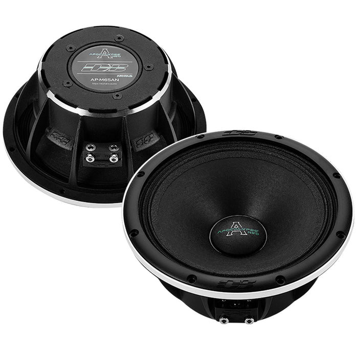 Pair of Deaf Bonce 6.5 Mid-Range Speakers 800W 4 Ohm w/ 1" Bullet Tweeters 160W