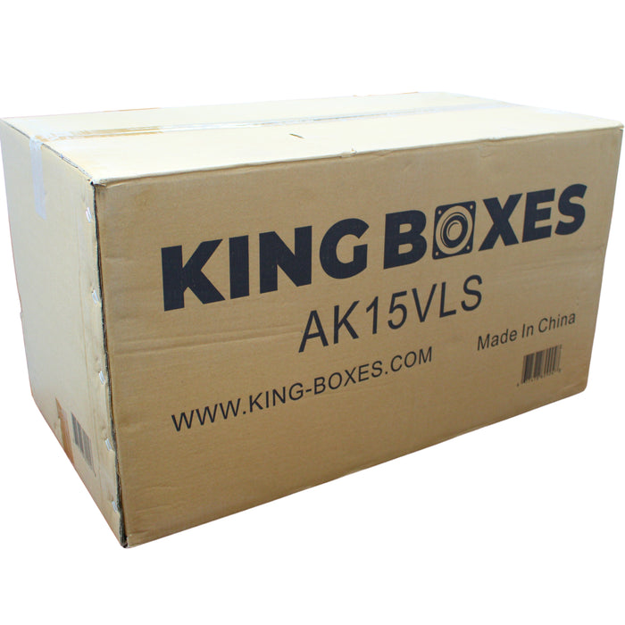 King Boxes 15" Single SPL Vented Sprayed Universal Subwoofer Box AK-15VLS