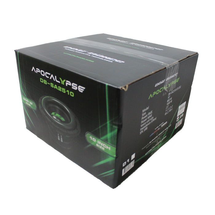Deaf Bonce Car Audio 10" Apocalypse Bass Subwoofer Dual 2 Ohm 1600W SA2510-D2