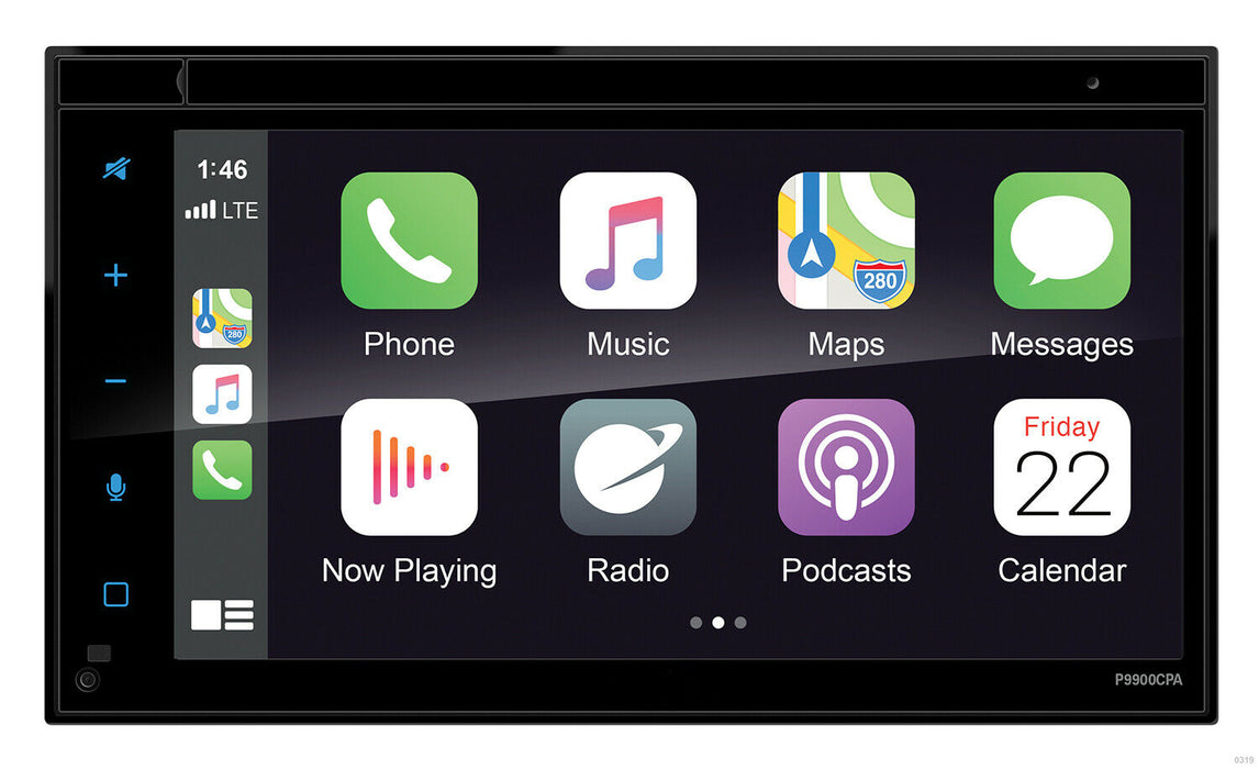Planet Audio 6.75" Double Din Apple Carplay Bluetooth Touchscreen Head Unit