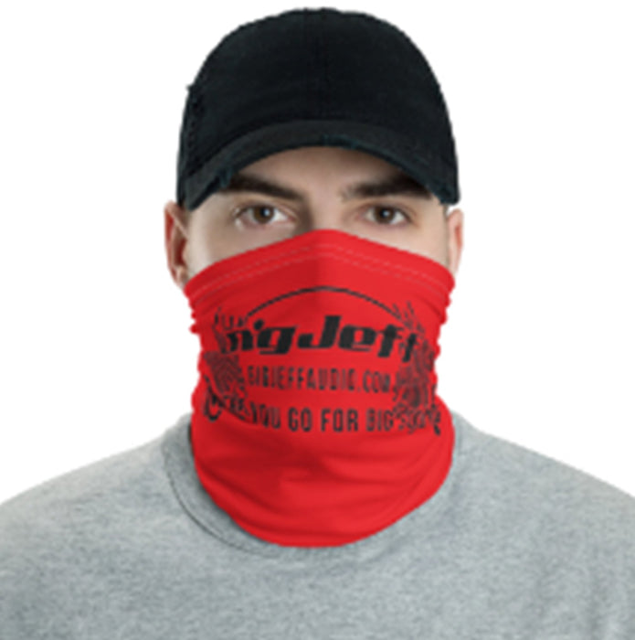 Red Big Jeff Breathable Lightweight Polyester One size fits all Facemask