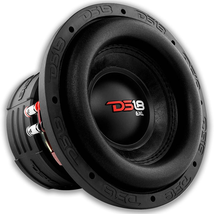 DS18 Car Audio 8" Subwoofer 1200 Watts Dual 2 Ohm 2.5 Voice Coil EXL-X8.2D