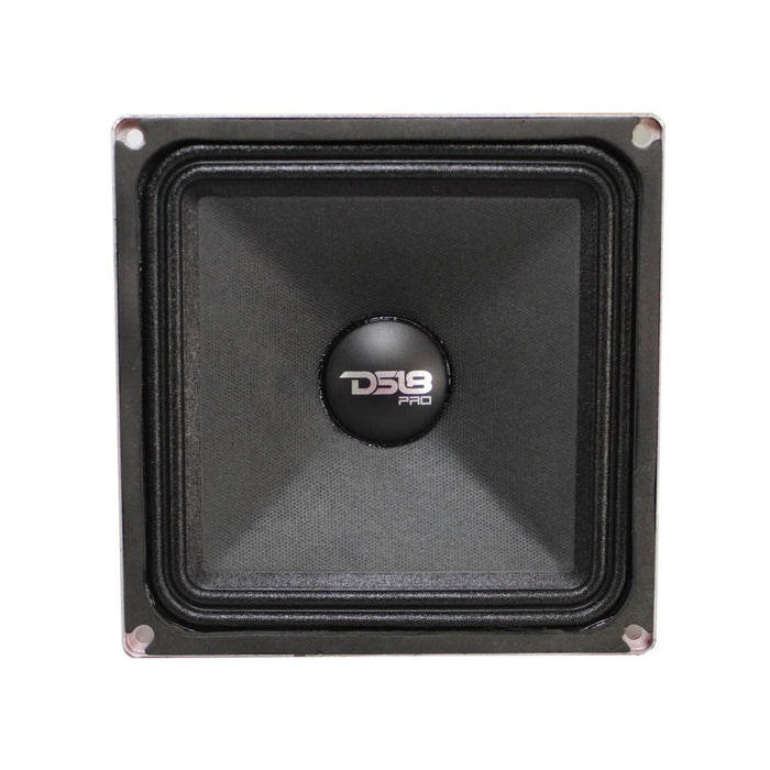 DS18 6.5" x 6.5" 500 Watt 4 Ohm Black Square Midrange Loudspeaker PRO-X6.4MSQ
