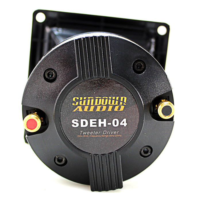 Sundown Car Audio SDEH-04 3.5" Tweeter Driver with 3" Horn 100W RMS 4ohm