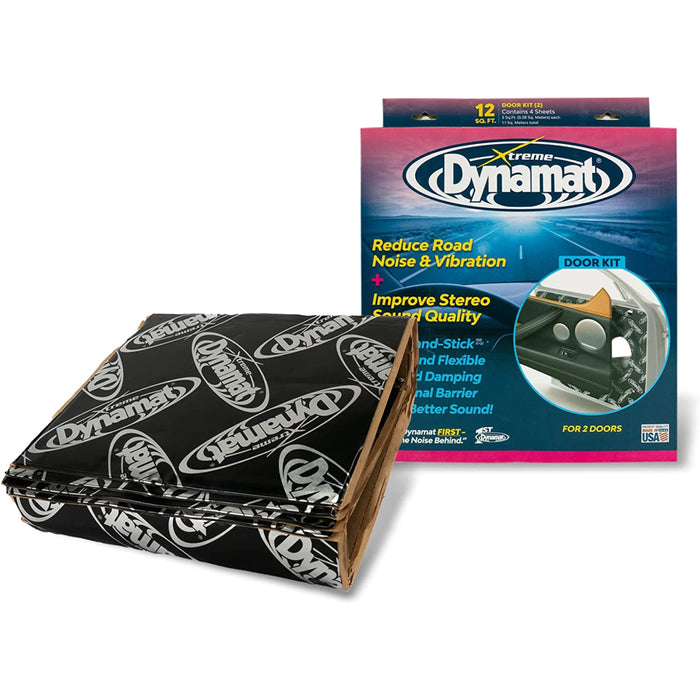Dynamat Xtreme Car Audio Door Kit Sound Deadening Damping 12x36 Sheets 4 Pack