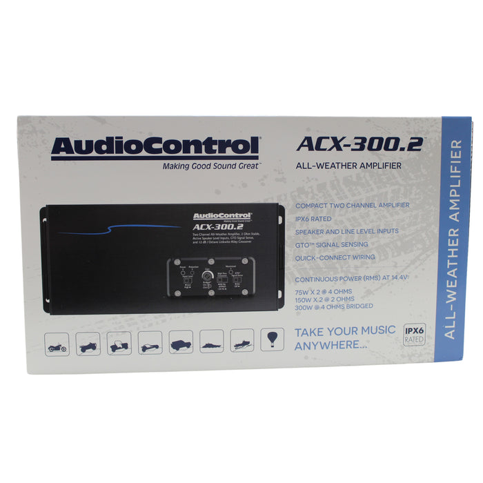 Audio Control All-Weather 2-Channel Amplifier IPX6 Full Range Class D ACX-300.2