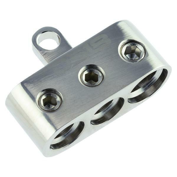 DS18 SB2-PN +/- Competition Distribution Block Nickel Plated Copper