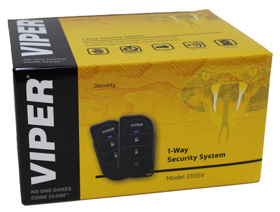 Viper 350 PLUS 1-Way Security 2 Remotes Control Center + 2 Door Locks 3105V