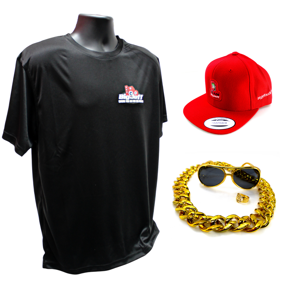 Official Big Jeff Audio Mr. Hair Tricks­™ Haterpack with Shirt and Hat