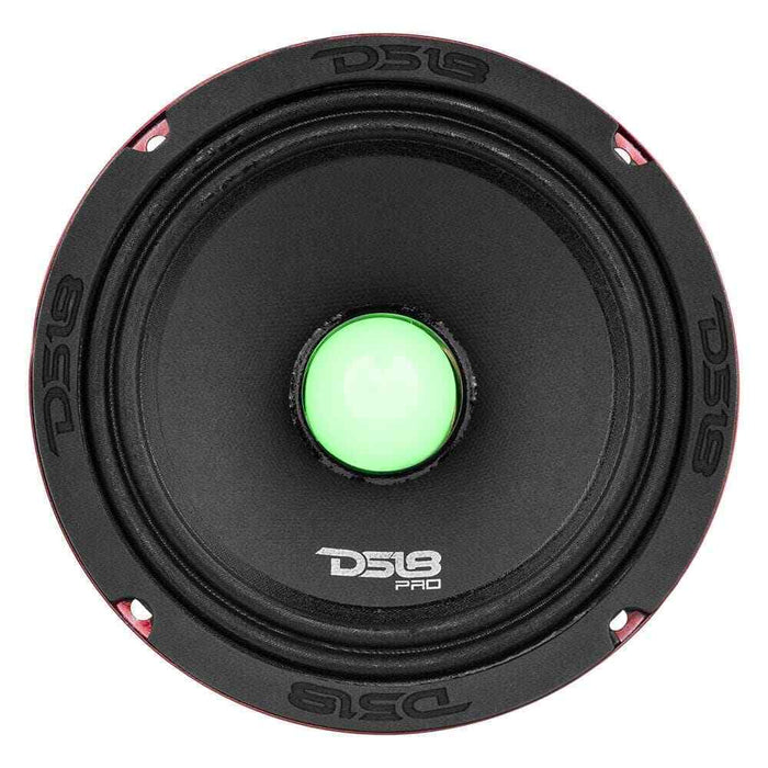 DS18 6.5" Midrange Speaker 500 Watt 4 Ohm w/ RGB LED Bullet PRO-X6.4BMRGB