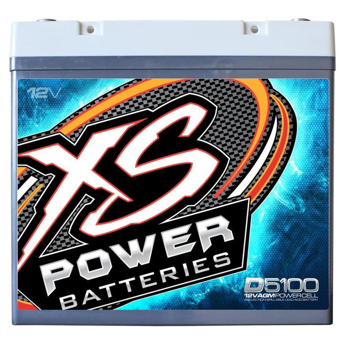 XS Power 12V 3100 Amp AGM High Output Battery with M6 Terminal Bolt D5100