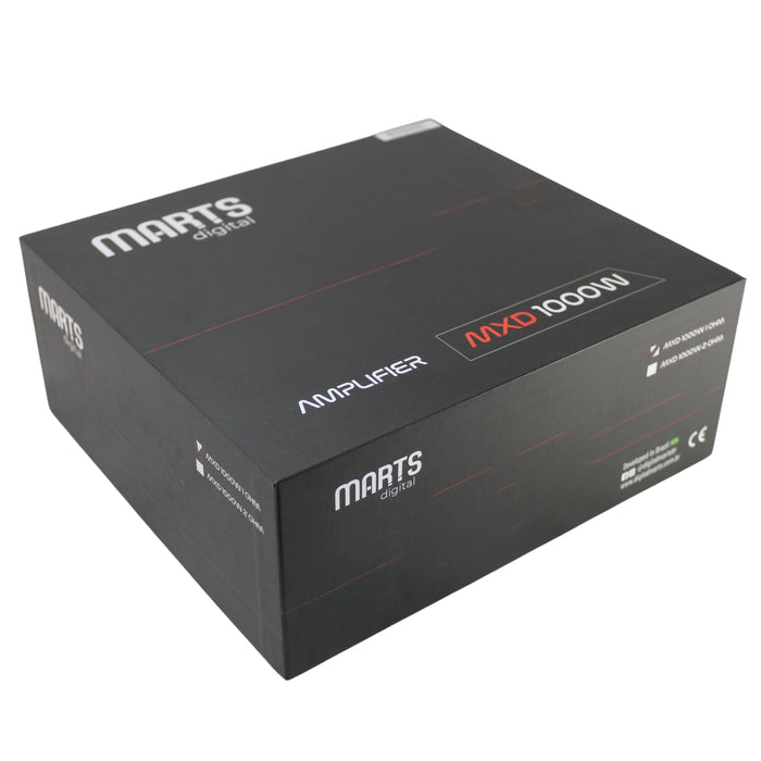 Marts Digital Monoblock Amplifier Full-Range Class D 1000w 1 Ohm MXD-1000-1