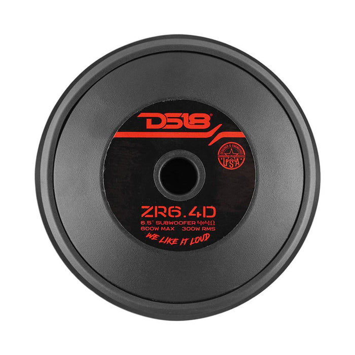DS18 Elite-Z 6" 600 Watts Dual Voice Coil 4-Ohm Subwoofer ZR6.4D
