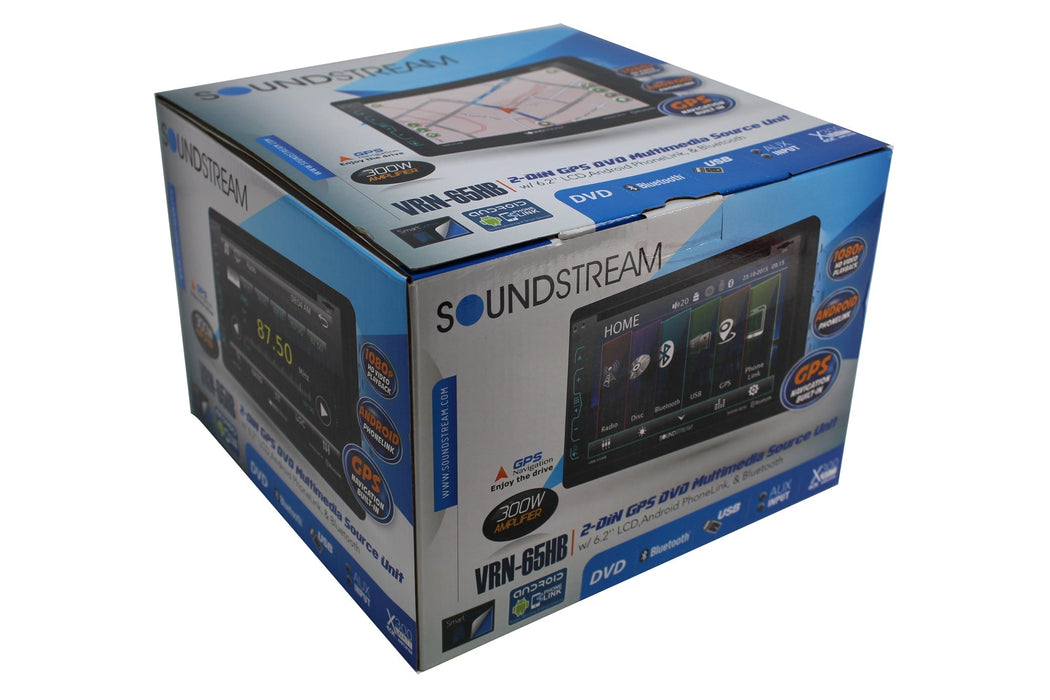 2-DIN 6.2" Touch LCD BT/AUX/CD/DVD Head Unit w/ NAV Built in 300W Amp VRN-65HB