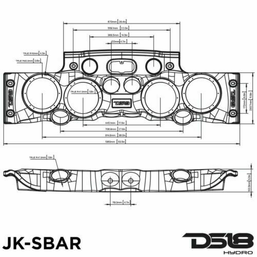 DS18 Jeep Wrangler Tactical Green Army Camo RGB LED SoundBar JK JKU JK-SBAR/CMGR
