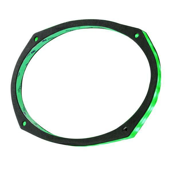 DS18 6x9" LED RGB Acrylic Glass Ring for Speakers and Subwoofers LRING69