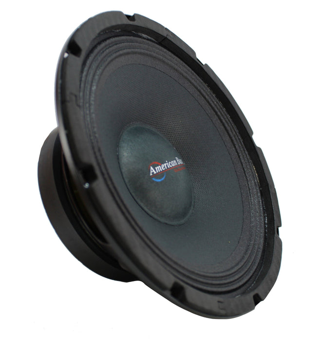 American Bass 2x 8" 8Ohm Midrange Speakers 700W SQ8 + Pair of 1" Tweeter Package