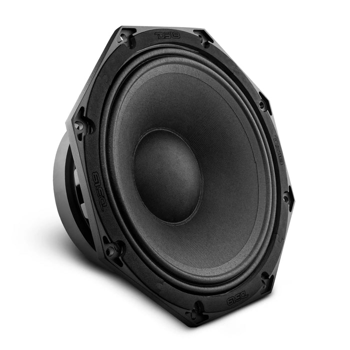 DS18 10" Midrange Octagon Loudspeaker 8 Ohm 1000W Black Car Audio 10OCT500-8