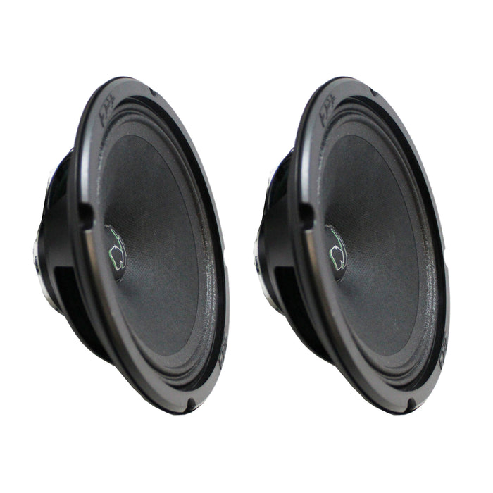 Pair of Deaf Bonce 6.5 Mid-Range Speakers 200W 4 Ohm w/ 1" Neo Tweeters 160W