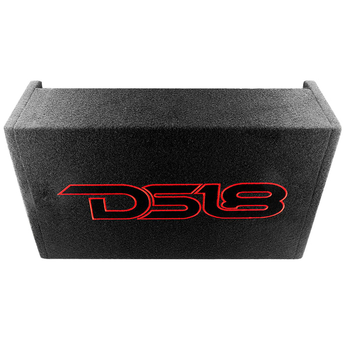 DS18 10" Amplified 500 Watt Down Firing Shallow Subwoofer Enclosure Box 2Ohm