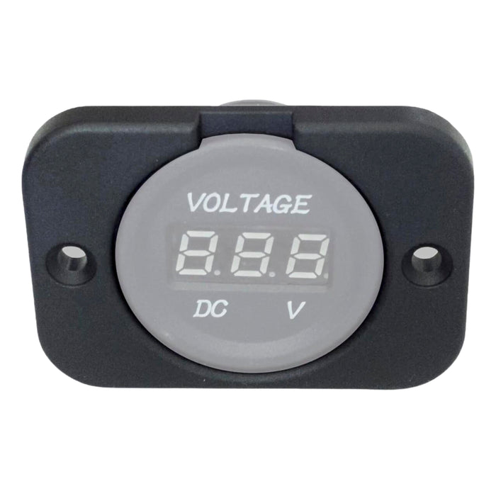 Sparked Innovations ABS Single Voltmeter Gauge Panel Mounting Plate Black JH-DS2