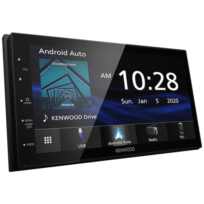 Kenwood CarPlay/Android Auto Receiver DMX4707S Plus Kenwood Rear View Camera CMOS-130