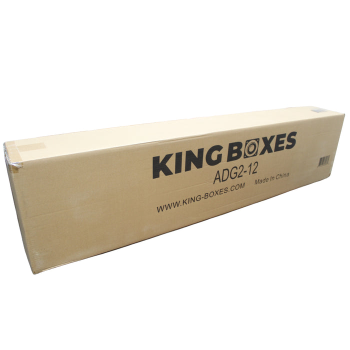 King Boxes 12" Dual Upfire Sealed Speaker Box for '02-'18 Ram Quad Cab ADG2-12
