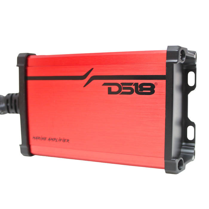 DS18 4 Channel 480 Watts 4 Ohm Class D Full Range Marine Amplifier MP-4A