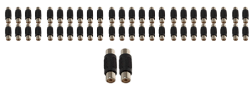 Install Bay Female-to-Female Nickel Plated RCA Barrel Connector x 50