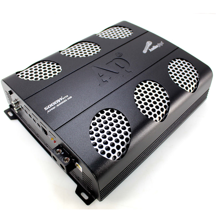 Audiopipe Full Range Amplifier Monoblock 1 Ch Class D 2 Ohms 5000 W Bass Knob
