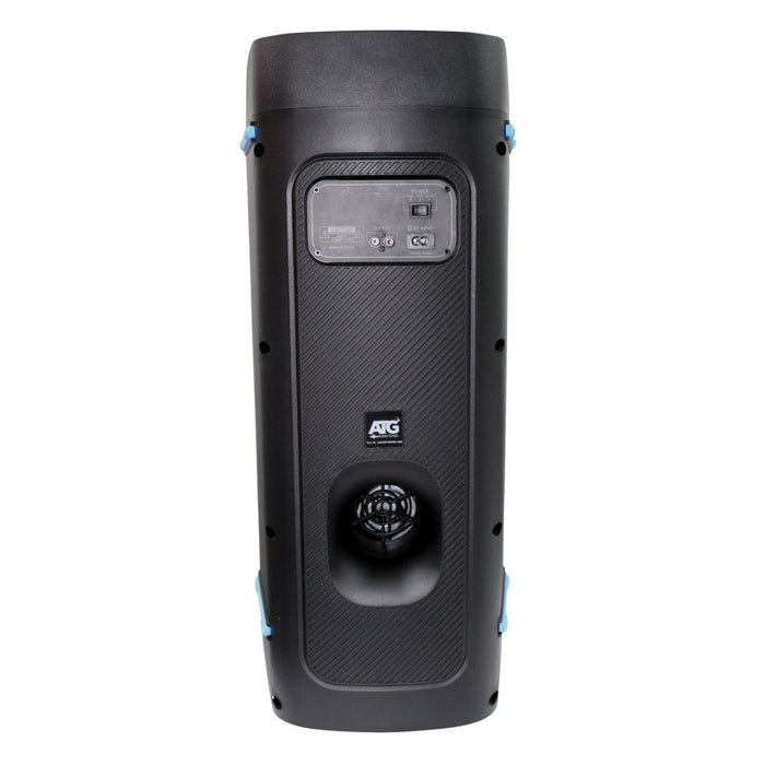 ATG FyrePro880 RGB Bluetooth Party/Karaoke Portable Speaker 2x 2-way 8" Woofers