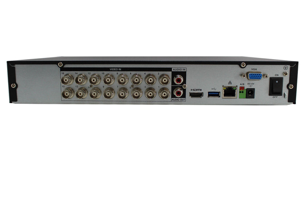 16 Channel 4MP Mini 1U DVR HDMI/VGA, Tribrid IP, HD-CVI, Analog HVR701H-16-4M