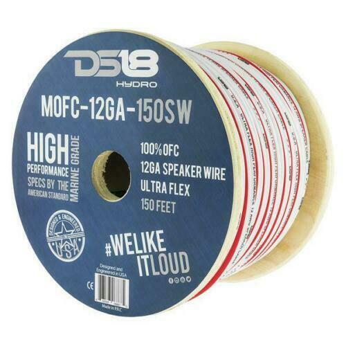 DS18 12 AWG 100% Oxygen Free Copper Tinned Marine Speaker Wire White Lot