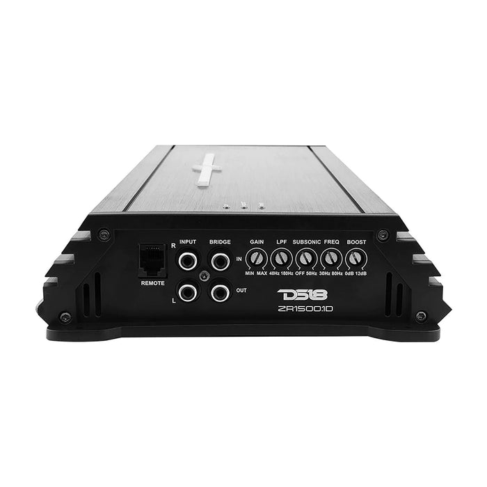 DS18 Monoblock Subwoofer Amplifier Class D 1500W Pro Car Audio Bass ZR1500.1D