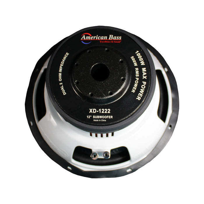 American Bass XD Series 12" 1000W Subwoofer Dual 2 Ohm Voice Coil  XD-12-D2