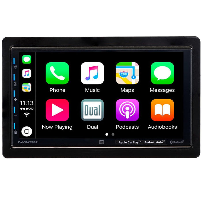 Dual DMCPA79BT 7" Double Din Touchscreen Bluetooth Apple Car Play Receiver