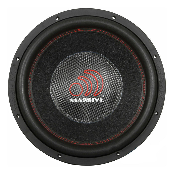 Massive Audio 15" 3000W Subwoofer RMS 6000W Max Dual 2 OHM 4" V.C. HIPPOXL152R