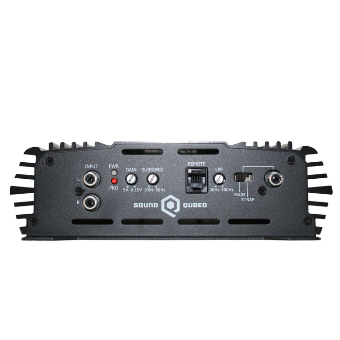 Sound Qubed 1250 Watt Monoblock Amplifier 1 Ohm Stable With Bass Knob S1-1250