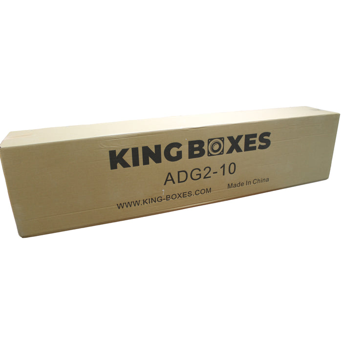 King Boxes 10" Dual Upfire Sealed Speaker Box for '02-'18 Ram Quad Cab ADG2-10
