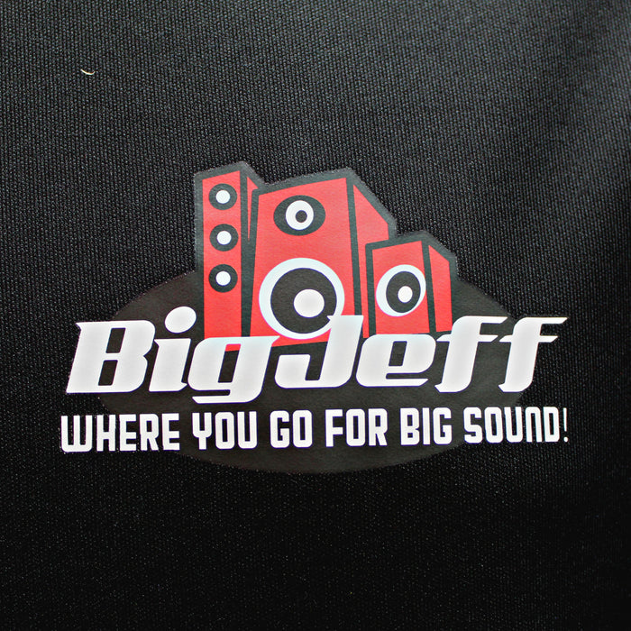 Official Big Jeff Audio Mr. Hair Tricks­™ Black 100% Polyester Full Color Shirt