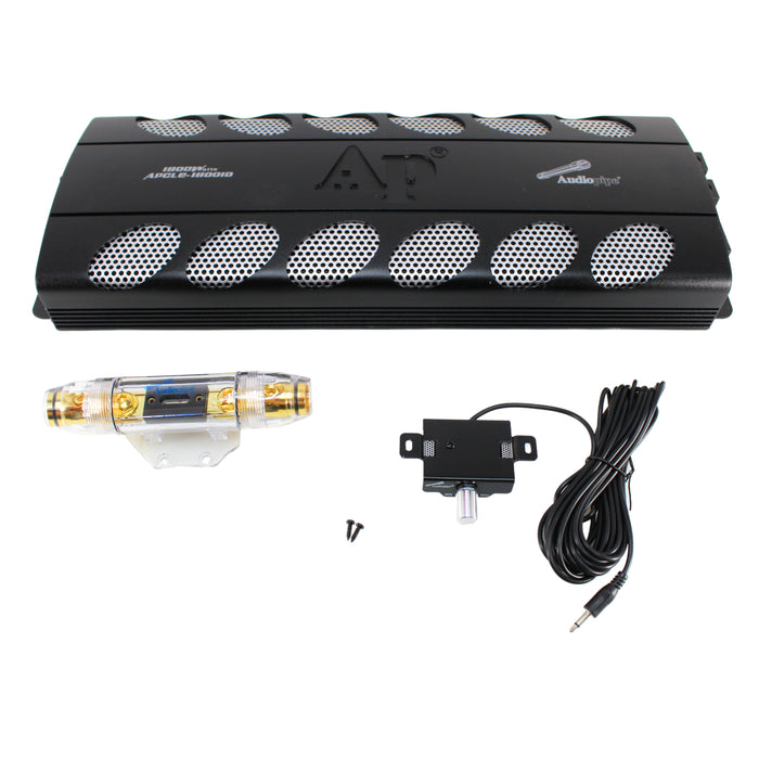 Audiopipe 1800W 1 Ohm Class D Monoblock Car Audio Digital Amplifier APCLE-18001D