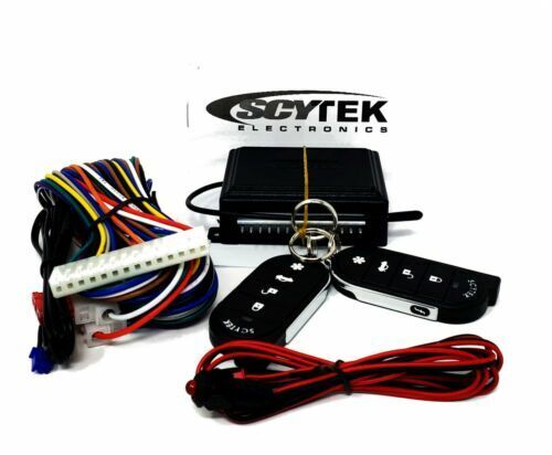 Scytek A15+ Keyless Entry Car Alarm Security System Shock Sensor + 4 Door Locks